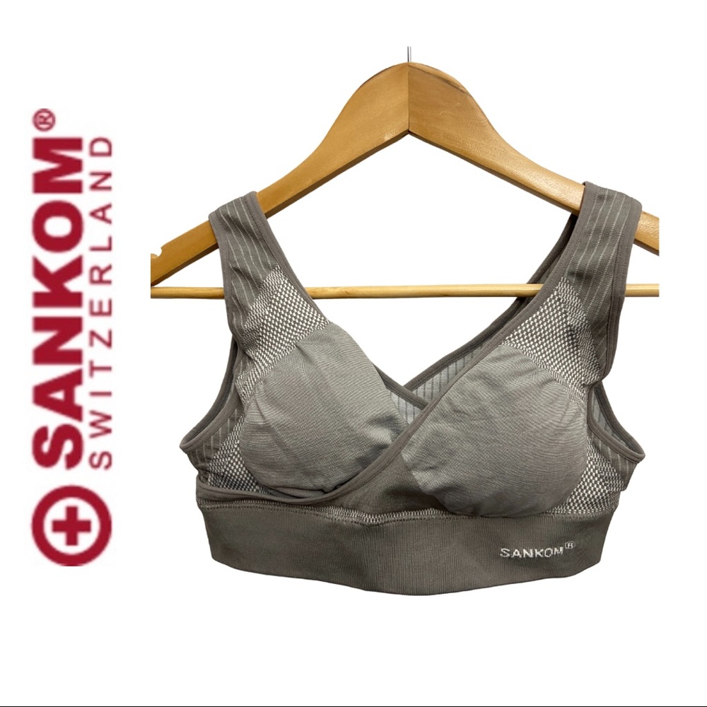 Sankom Gray Back Support Bra
